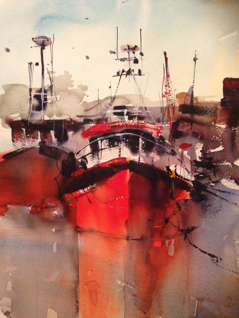 David Heywood LEIGH ON SEA 3 Original Watercolour 